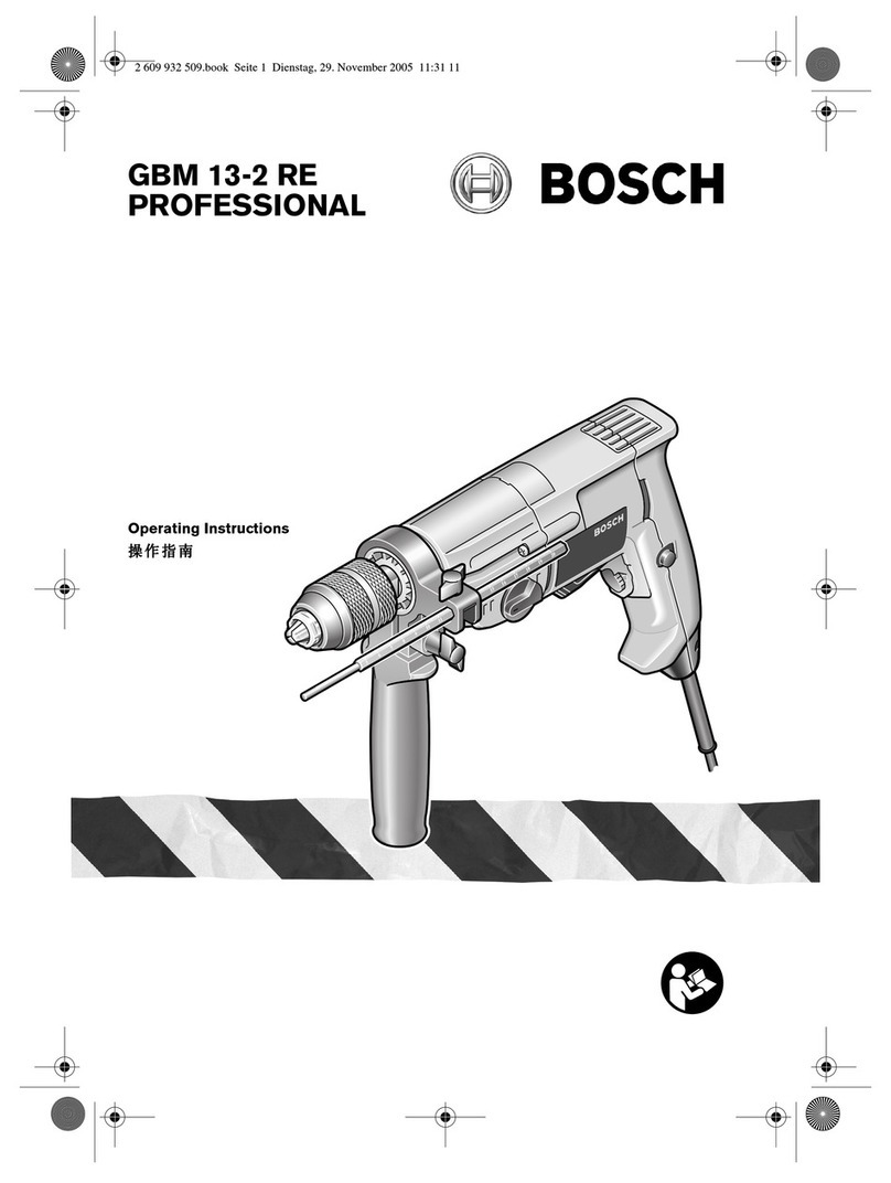 Bosch GBM 13-2 RE PROFESSIONAL User manual