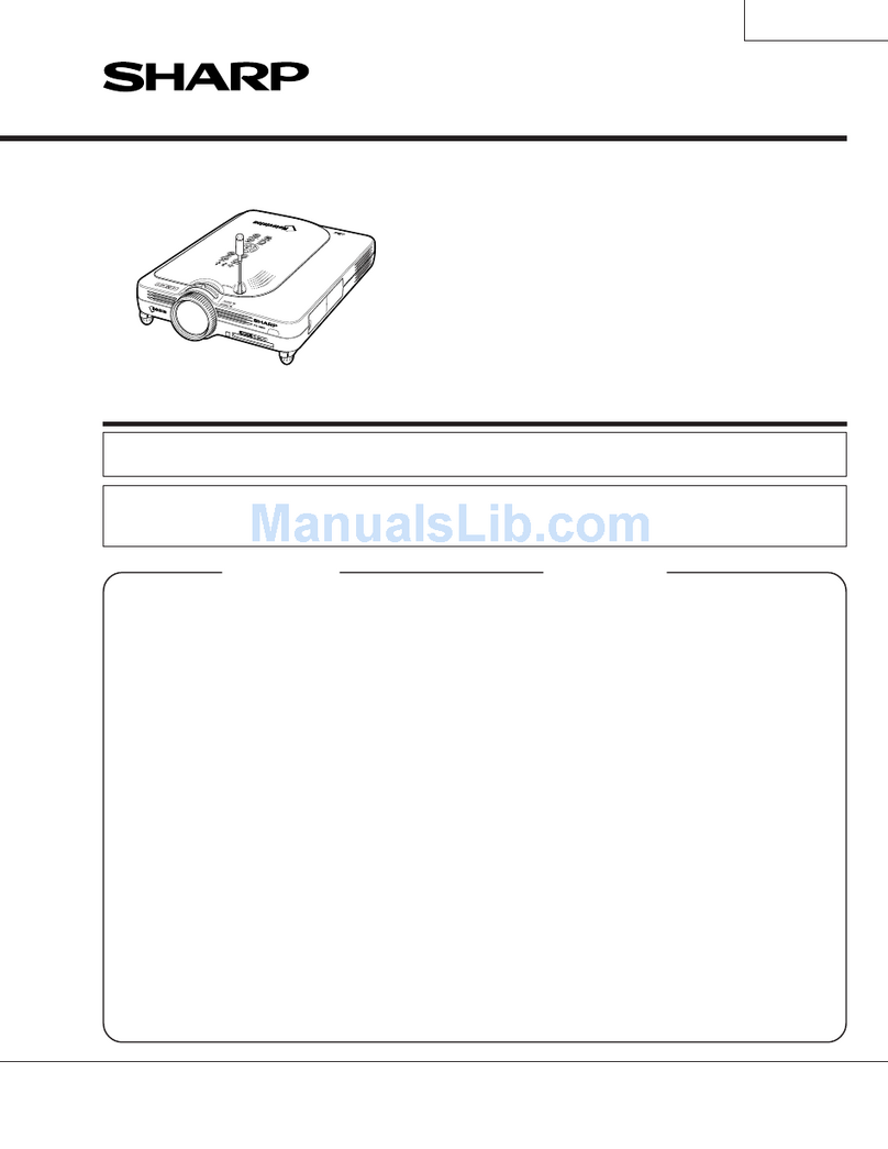 Sharp Notevision PG-M25X User manual
