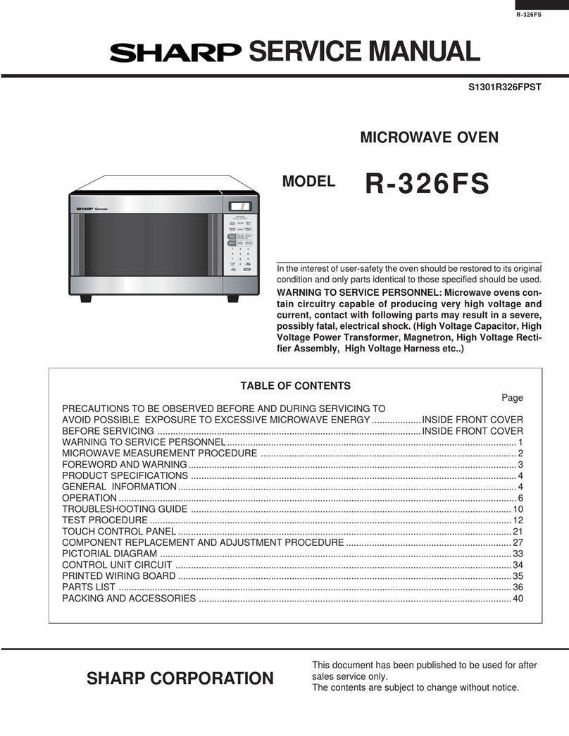 Sharp Carousel R-326FS User manual