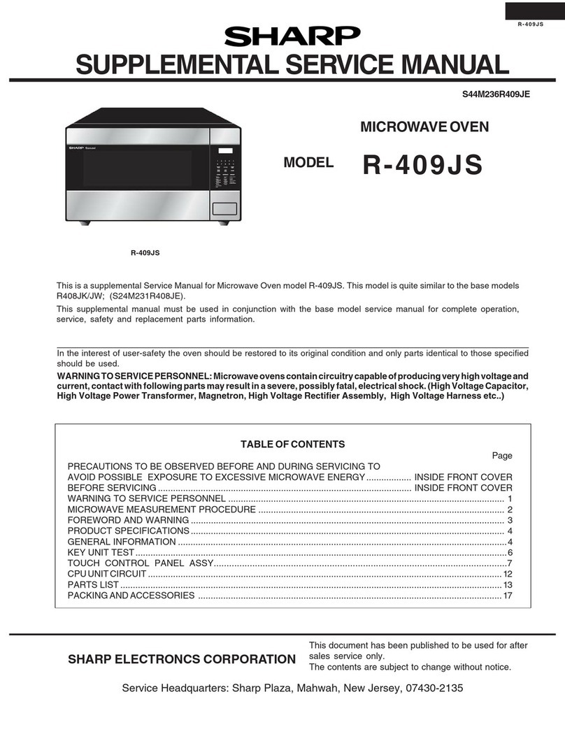 Sharp R-409JS User manual