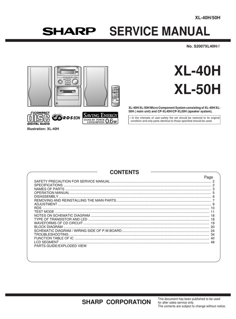 Sharp XL-40H User manual