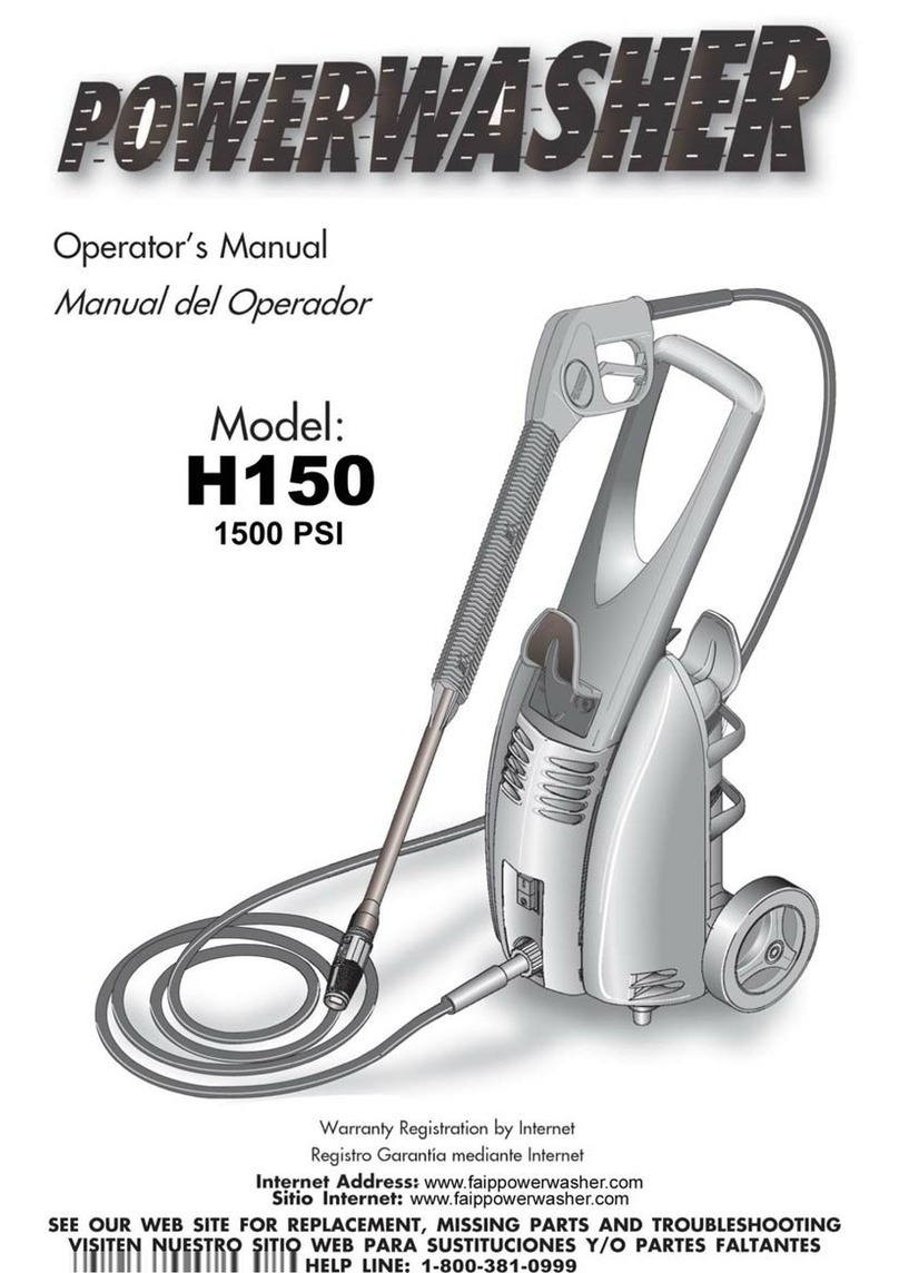 PowerWasher H150 User manual