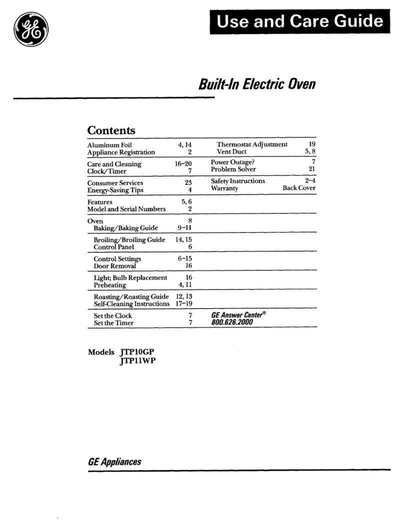 GE JTP10GP User manual