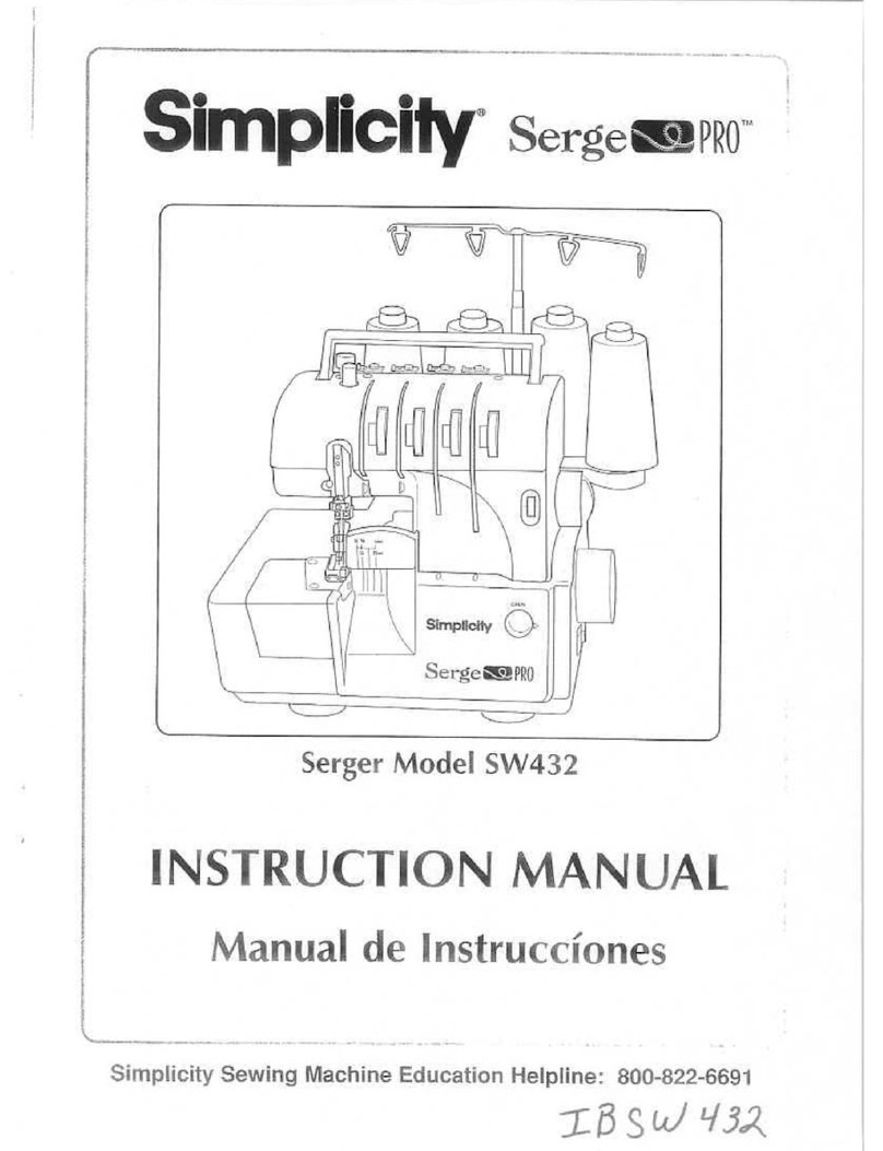 Simplicity Serge Pro SW432 User manual