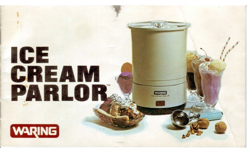 Waring Ice Cream Parlor instructions