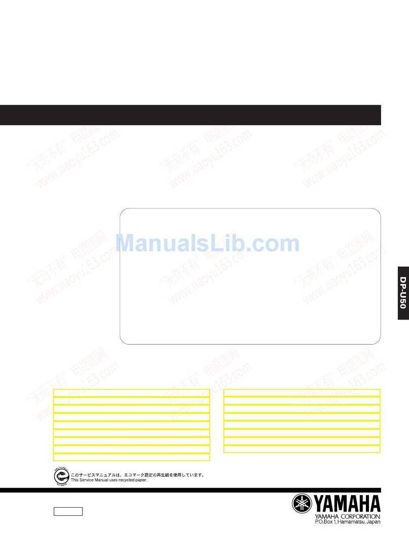 Yamaha DP-U50 Service manual