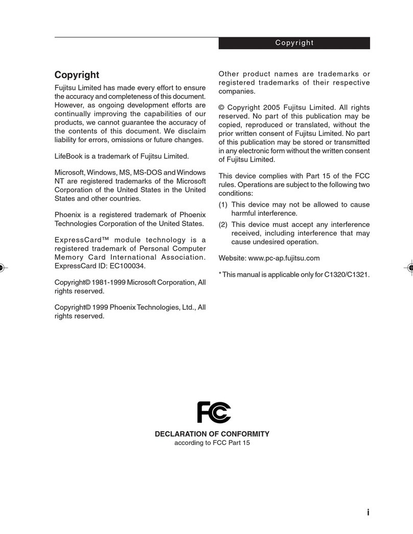Fujitsu Lifebook C1320 User manual