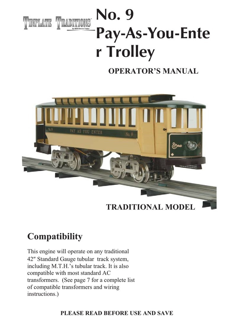 MTHTrains No. 9 Pay-As-You-Enter Trolley (TRADITIONAL) Operator's manual