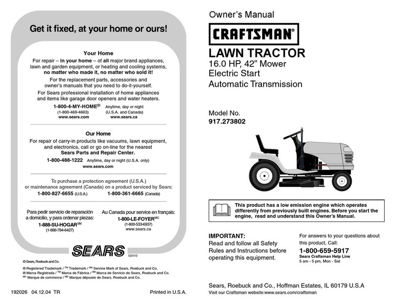 Craftsman 917.273802 User manual