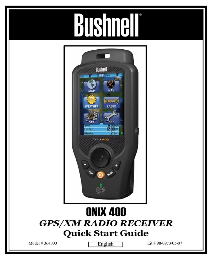 Bushnell ONIX 400 quick start guide Bushnell ONIX 400 quick start guide