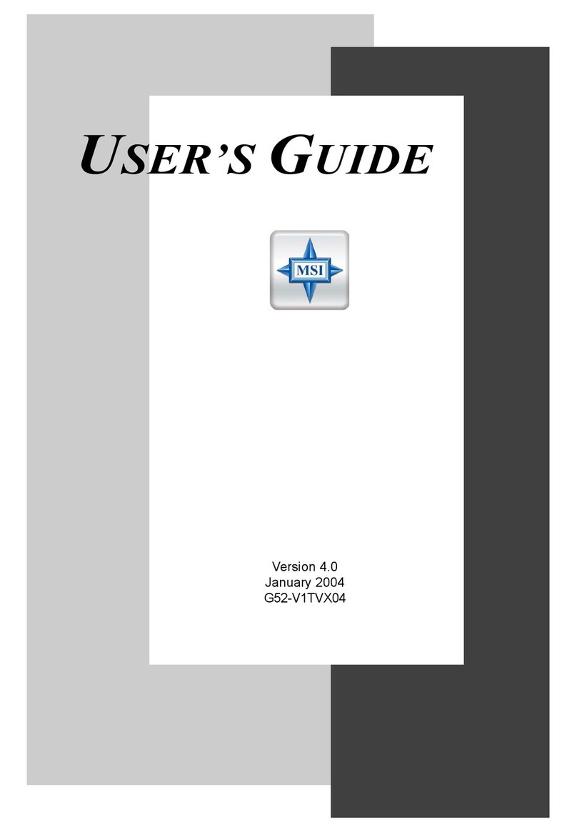 MSI G4Ti4200-DT User manual