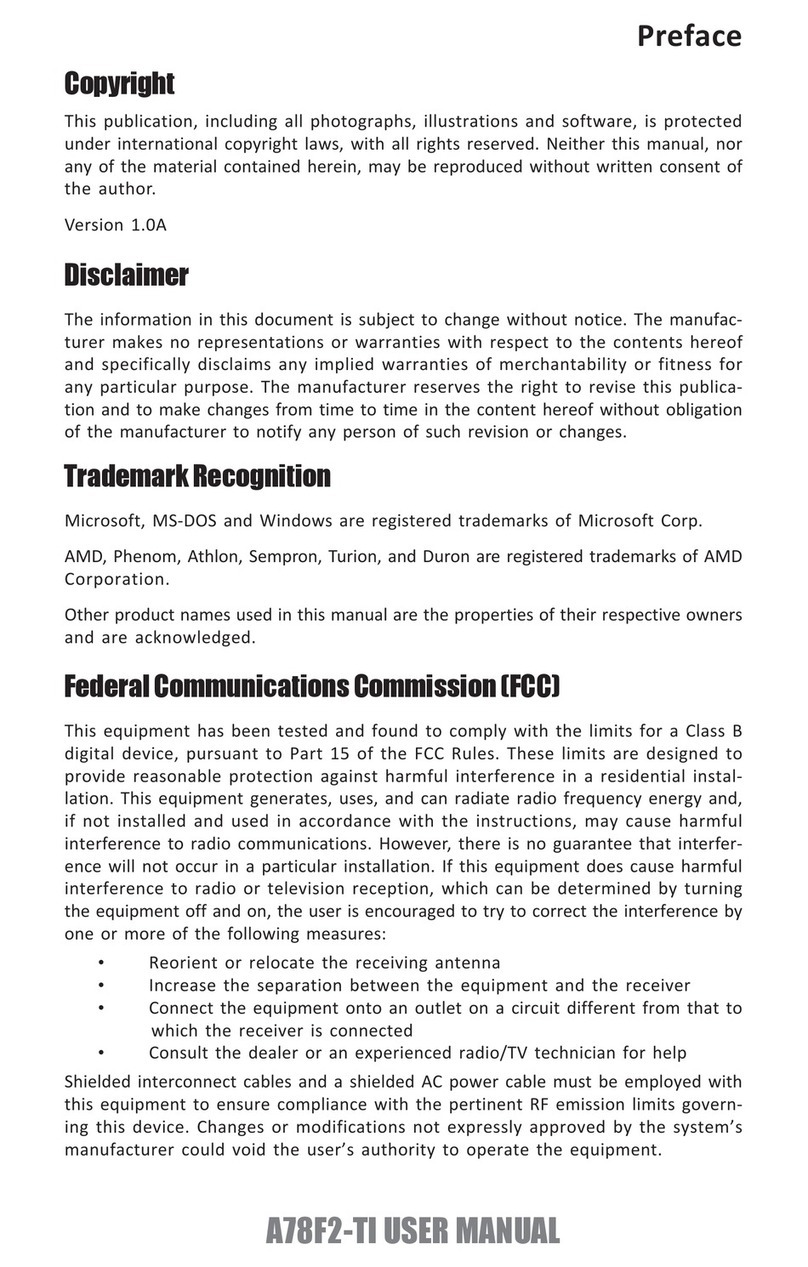 ECS A78F2-TI User manual