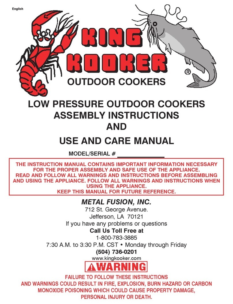 King Kooker LP2 User manual