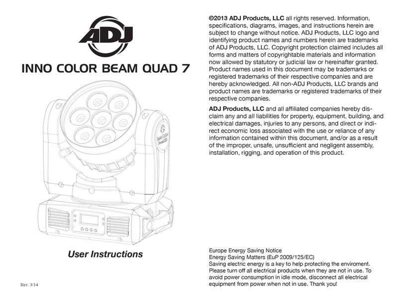 ADJ INNO COLOR BEAM QUAD 7 User manual