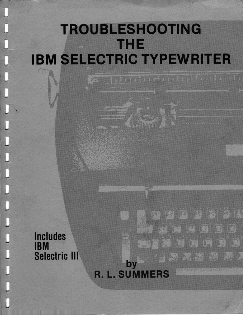 IBM Selectric III Operating instructions IBM Selectric III Operating instructions