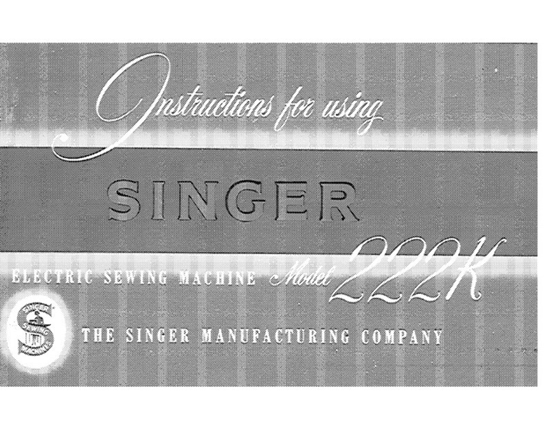 Singer 222K Instructions for use