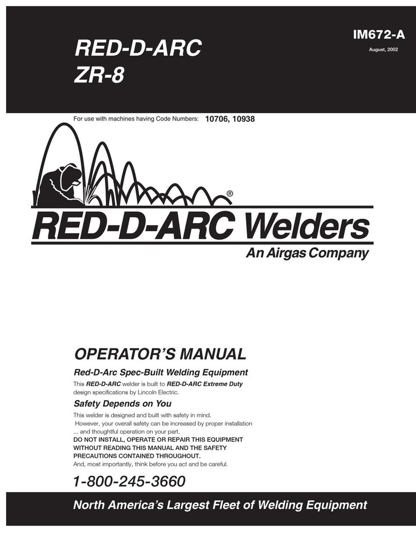 Red-D-Arc ZR-8 Operator's manual