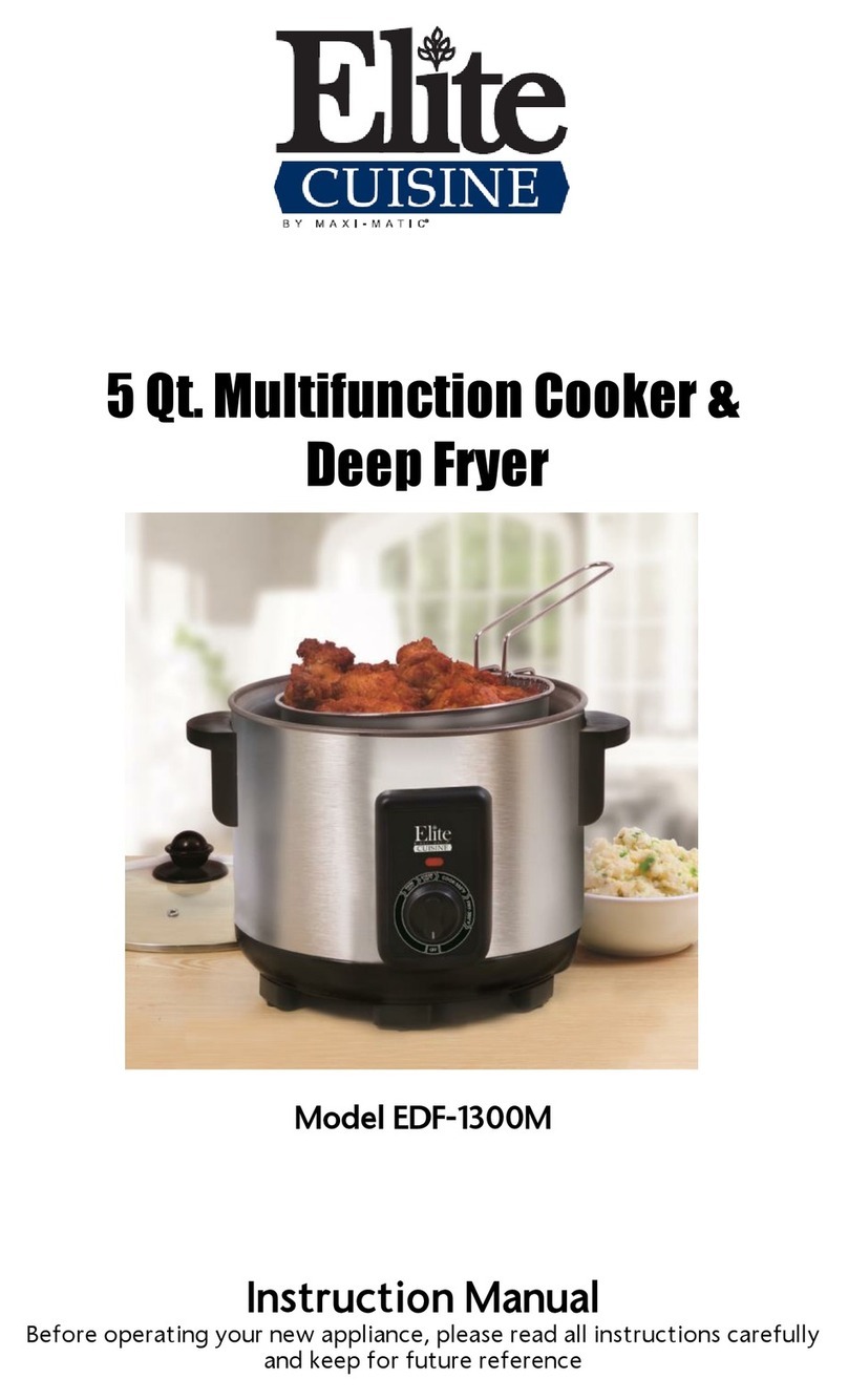 Maxi-matic Elite Cuisine EDF-1300M instruction manual