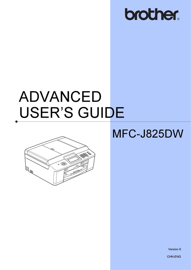 Brother MFC-J825DW Assembly instructions