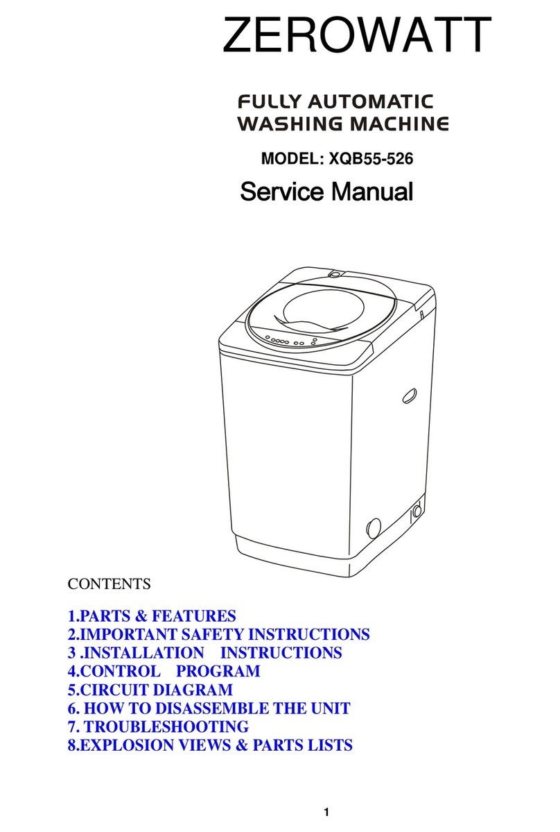 Zerowatt XQB55-526 Service manual