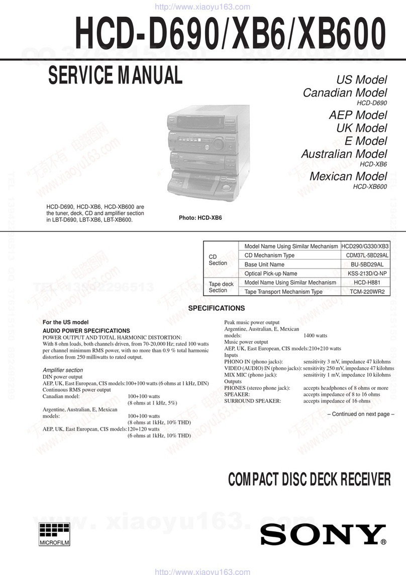 Sony HCD-D690 User manual