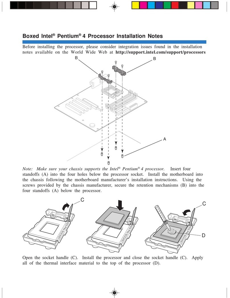 Intel Pentium 4 Quick start guide