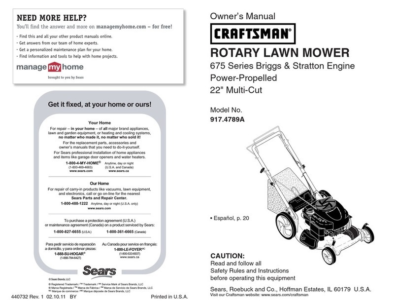 Craftsman 917.4789A User manual