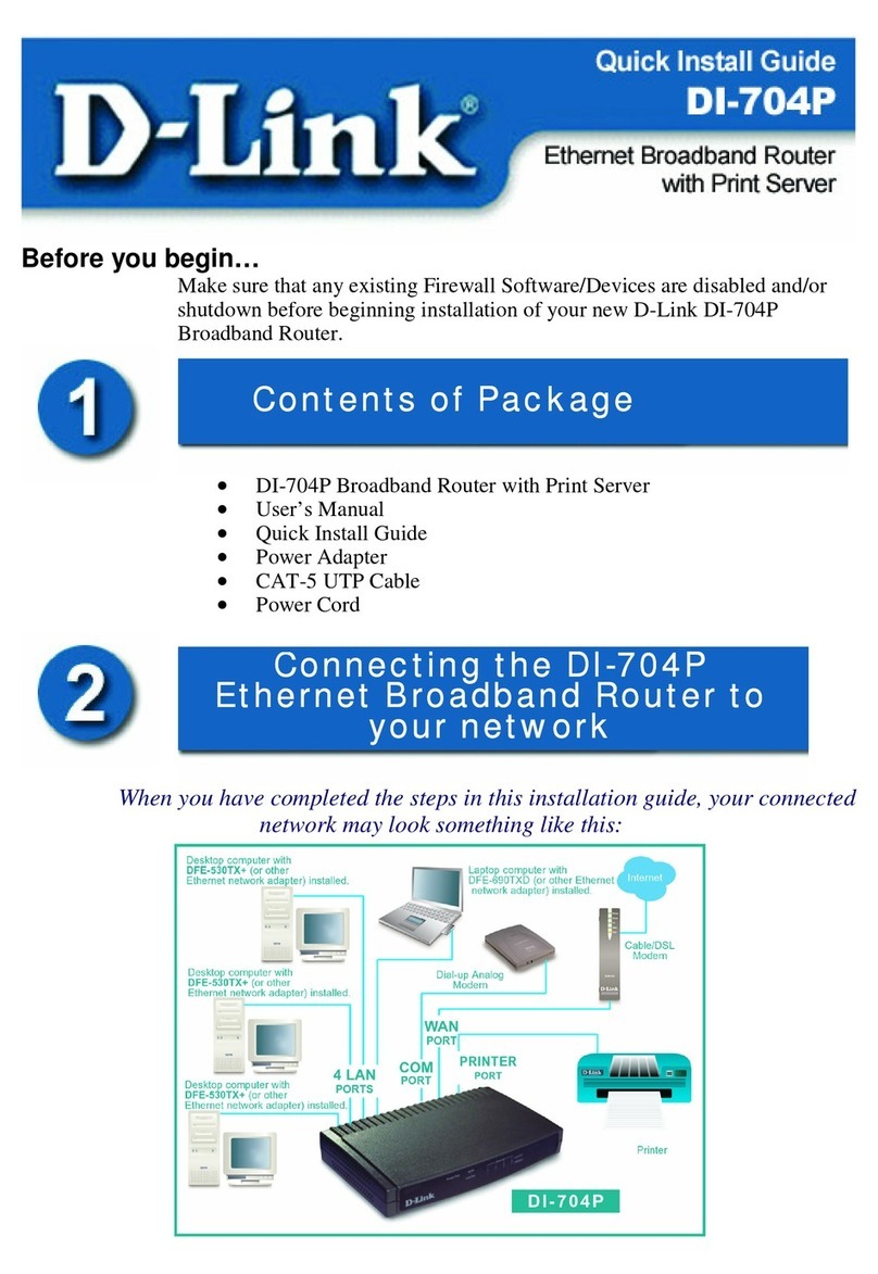 D-Link Express Ethernetwork DI-704P User manual