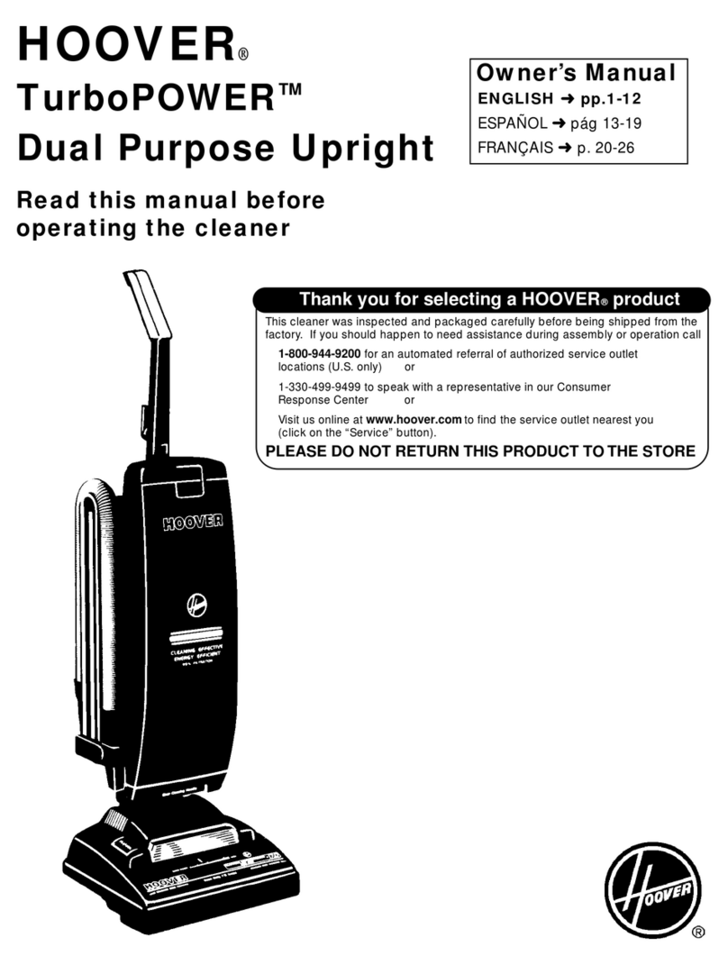 Hoover TurboPOWER owner's manual