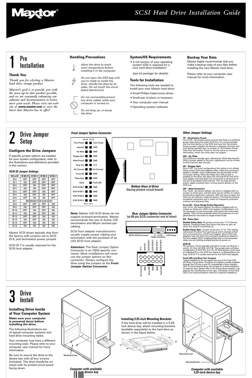 Maxtor ATLAS 10K III User manual