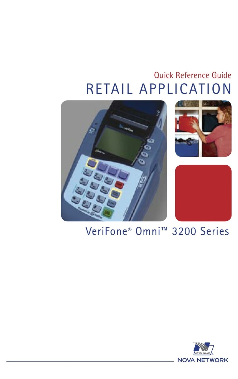 VeriFone Omni 3200 Quick reference guide