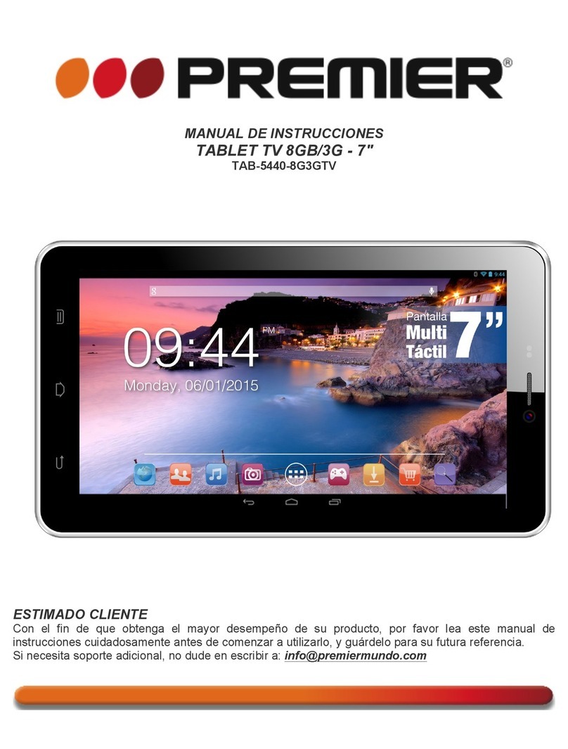 Premier TAB-5440-8G3GTV User manual