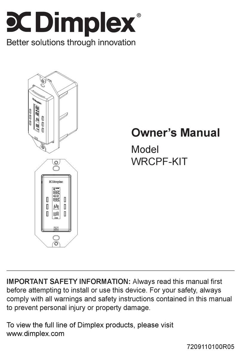 Dimplex WRCPF-KIT User manual Dimplex WRCPF-KIT User manual