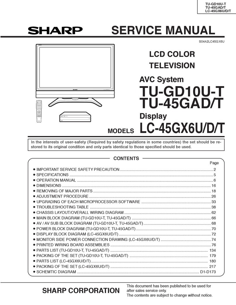 Sharp TU-GD10U-T User manual