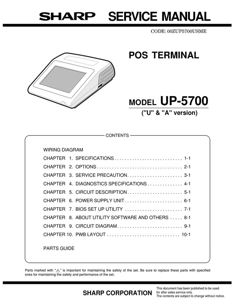 Sharp UP-5700 Service manual