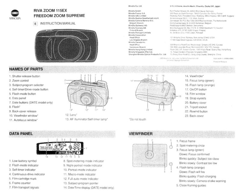 Minolta Riva Zoom 115EX Nstruction manual