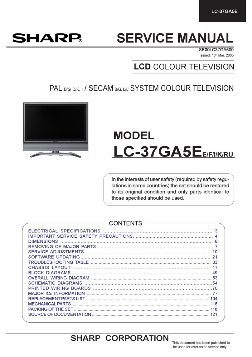 Sharp AQUOS LC-37GA5E User manual