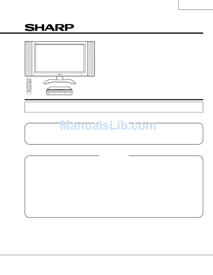 Sharp 37HV4U - LC - 37" LCD TV User manual