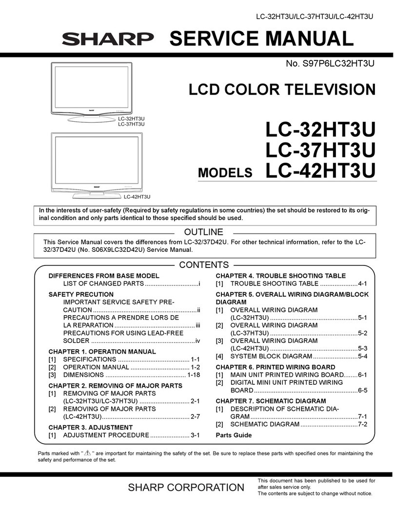 Sharp Aquos LC 32HT3U User manual Sharp Aquos LC 32HT3U User manual