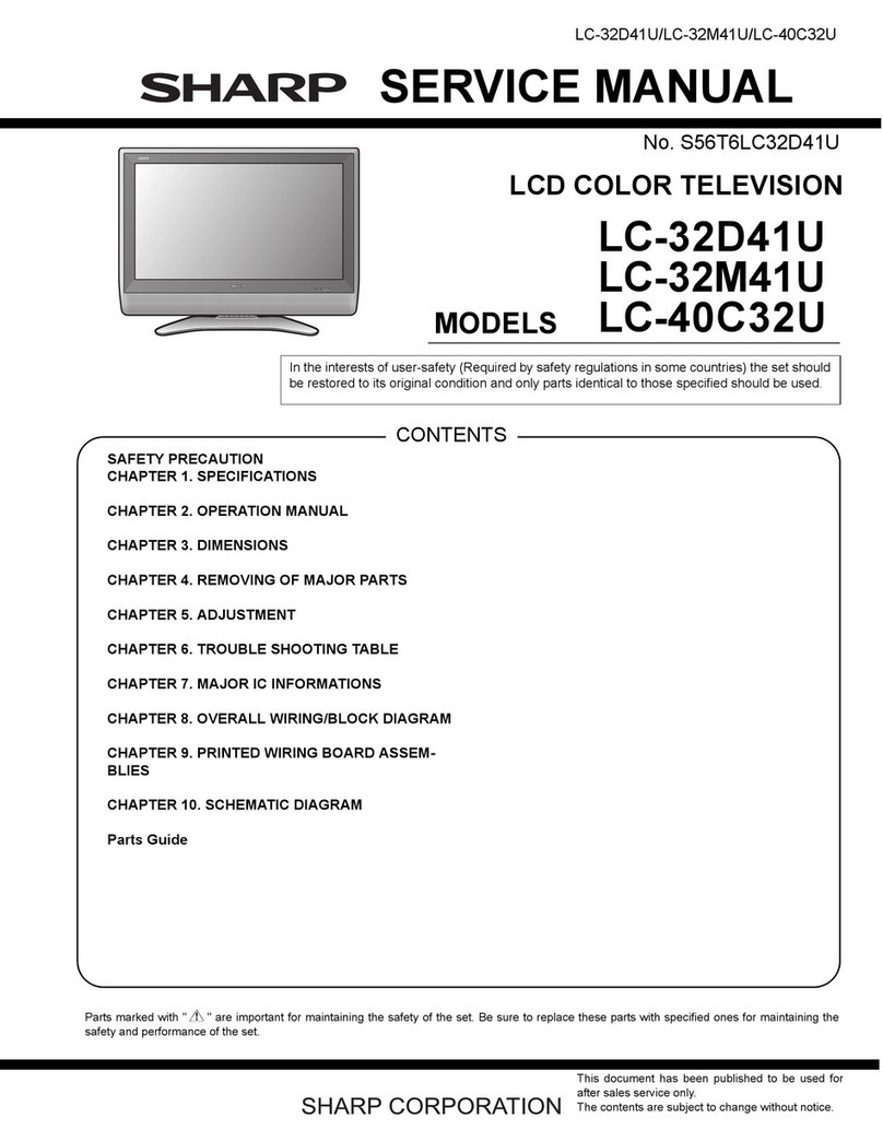 Sharp Aquos LC32D41U User manual