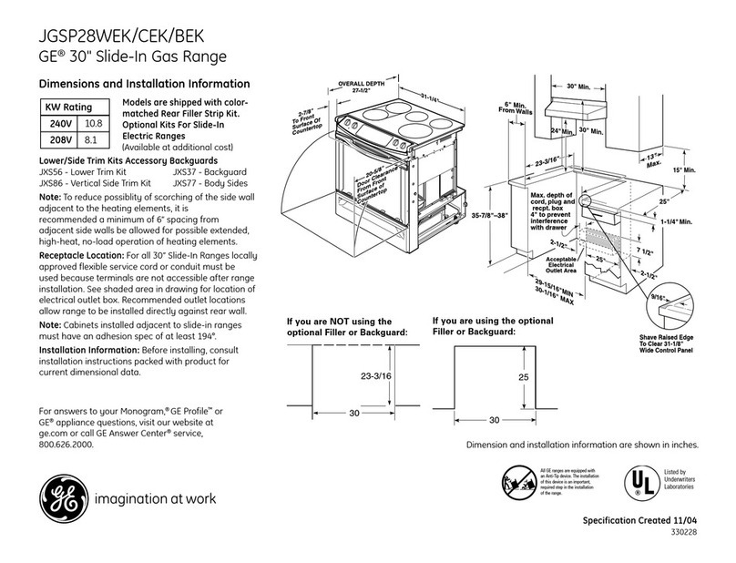 GE JGSP28CEK Manual