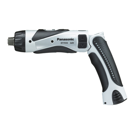 Panasonic EY7410 - DRILL DRIVER 3.6V User manual Panasonic EY7410 - DRILL DRIVER 3.6V User manual