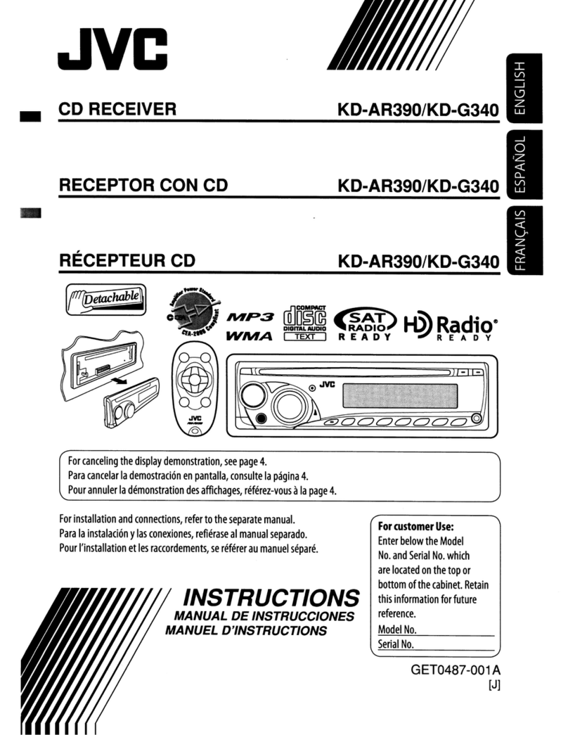 JVC KD-AR390 User manual