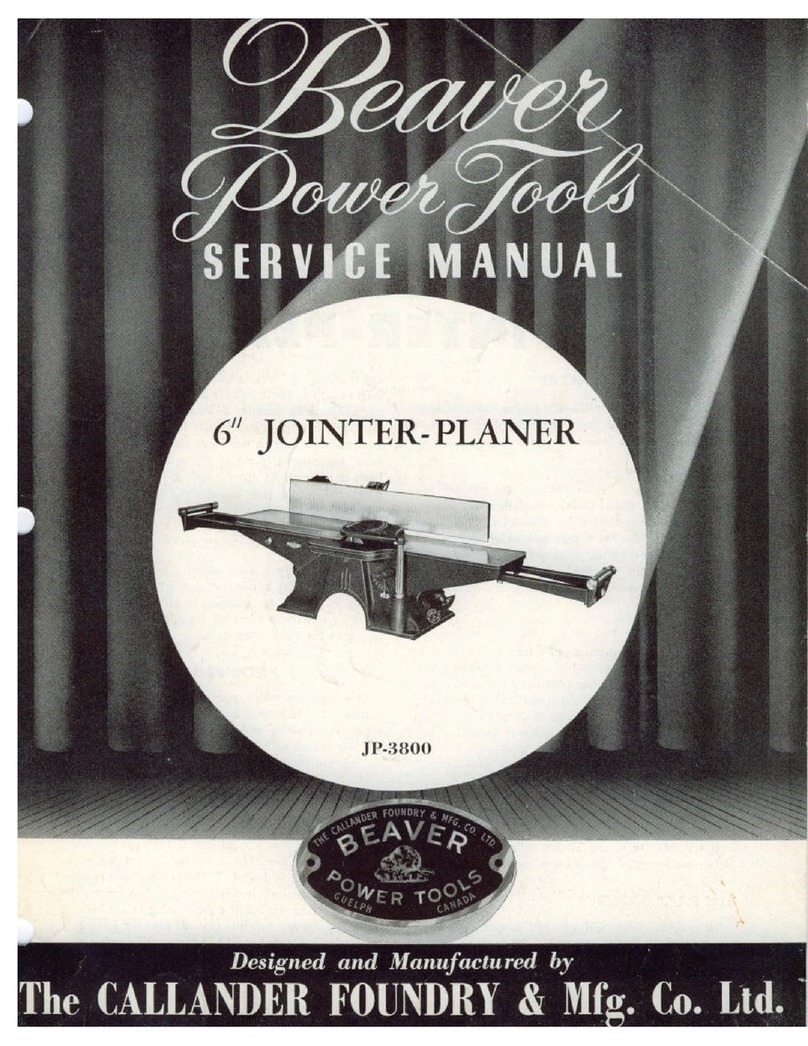 Beaver Power Tools JP-3800 Service manual