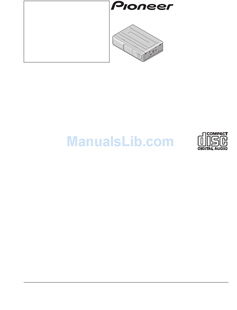 Pioneer CDX-P650 Service manual