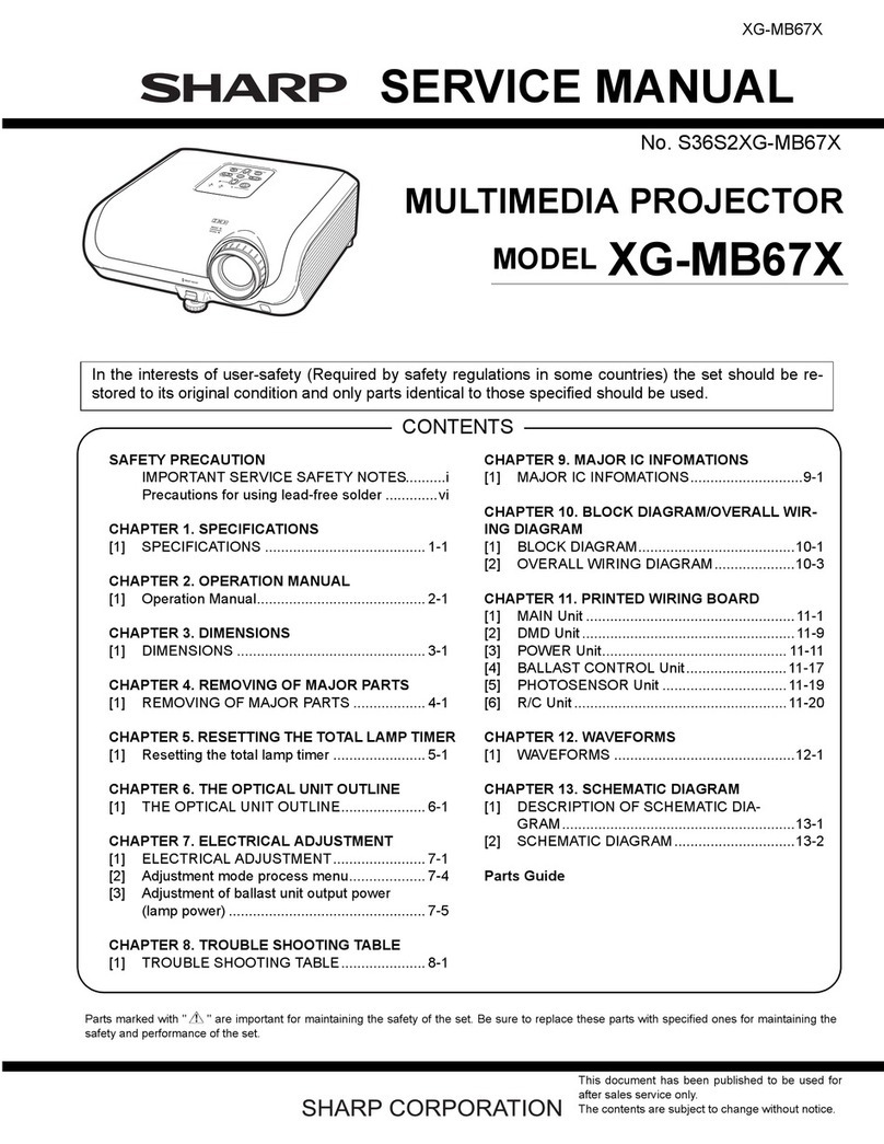 Sharp XG-MB67X User manual