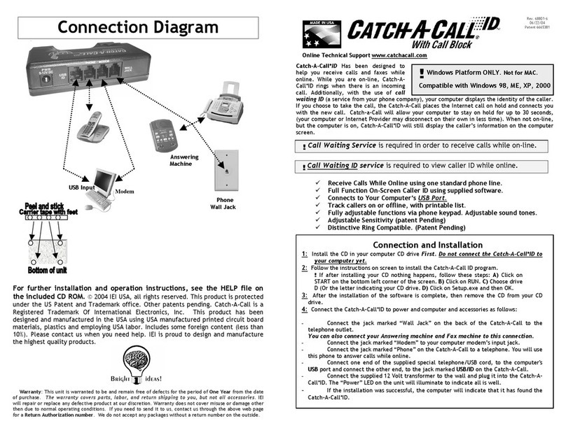 Catch-A-Call CACI User manual