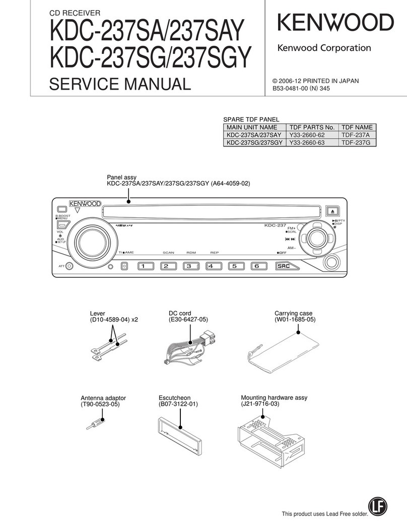 Kenwood KDC-237SA Service manual