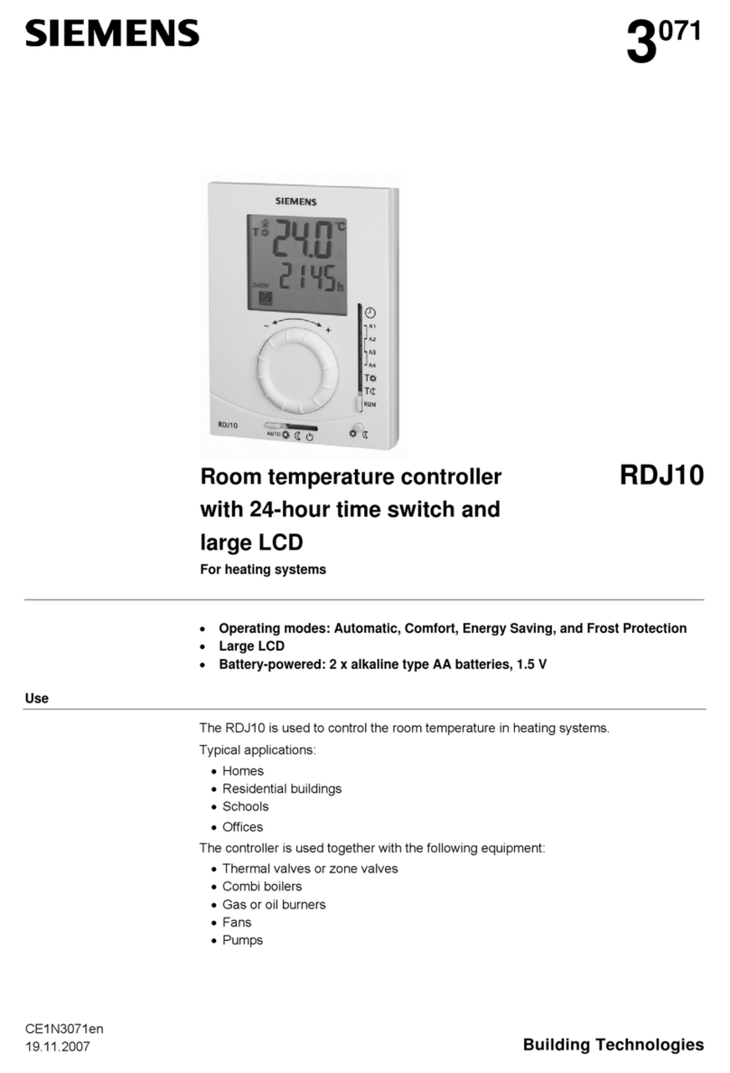 Siemens RDJ10 datasheet