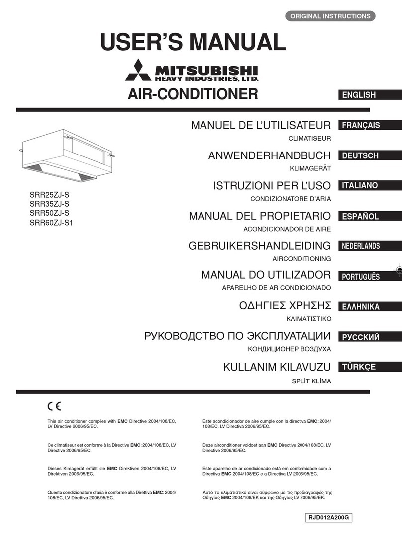 Mitsubishi SRR25ZJ-S User manual
